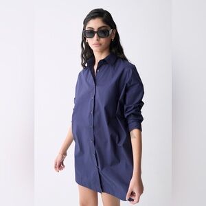 Deluc Viola Rust Button-Up Shirt Dress size S